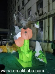 Customized Inflatable Tulip Display in Tote Bag, Advertising Inflatable for Commercial Decoration & Photo Booth
