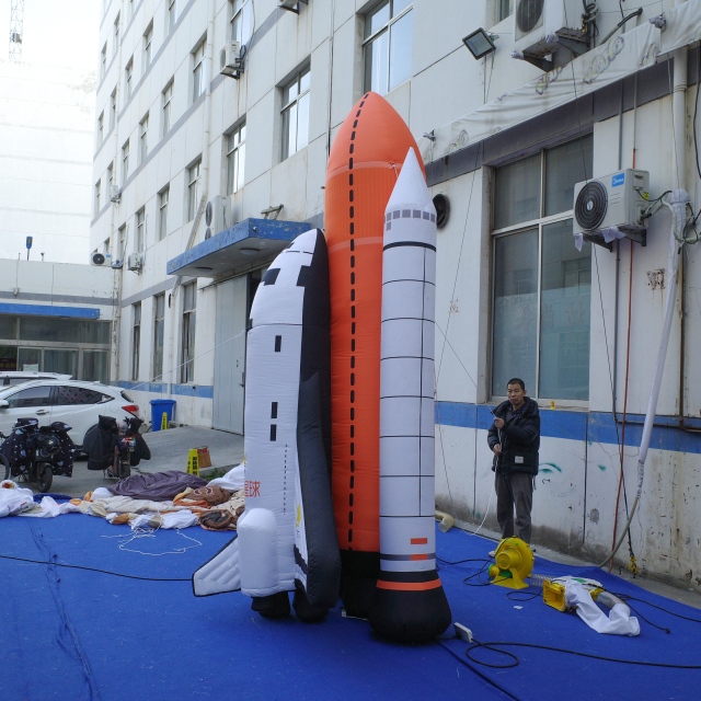 Giant Inflatable Rocket Ship Model, Advertising Inflatable for Museum & Commercial Decoration