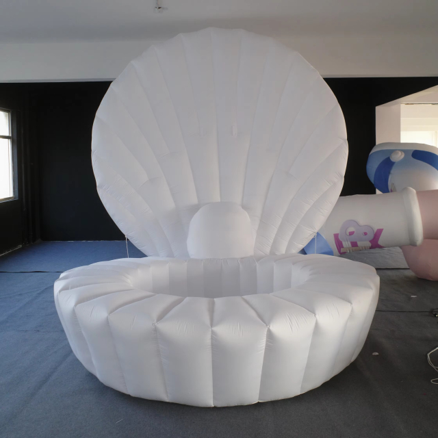 Professional Large Inflatable Clam Shell Prop, Premium Advertising Inflatable for Commercial Exhibition & Aquarium Event