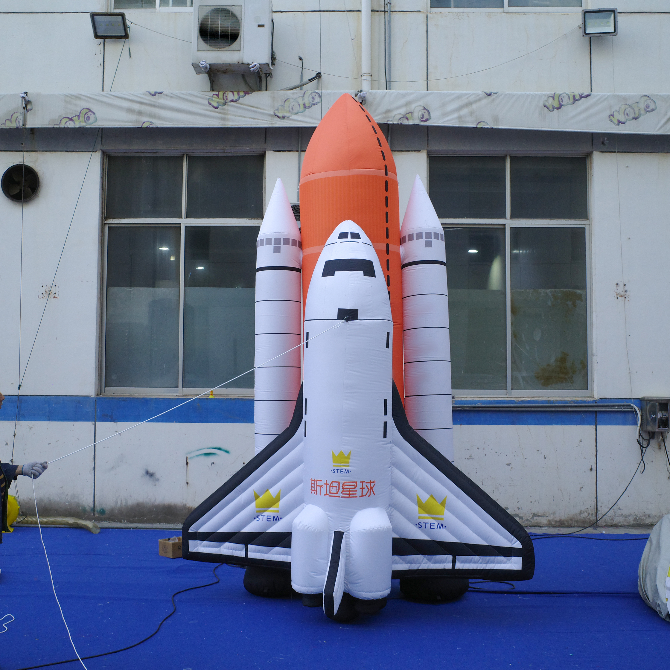 Giant Inflatable Rocket Ship Model, Advertising Inflatable for Museum & Commercial Decoration