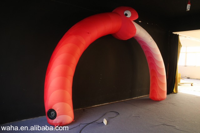 Customized Inflatable Snake Arch, Advertising Inflatable for Holiday Parade & Commercial Decoration