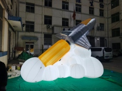 Custom Printed Space Shuttle Inflatable, Promotional Advertising Blow up Inflatable for STEM & Space Themed Event