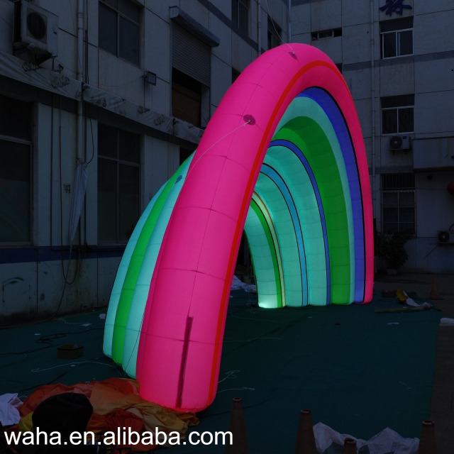 Customized Inflatable Rainbow Arch, Advertising Inflatable for Commercial Decoration & Photo Booth