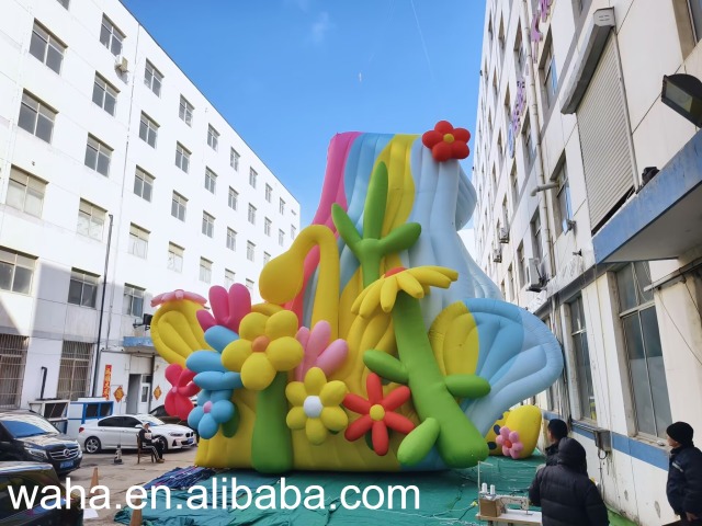 Premium Custom Colorful Floral Art Inflatable, Long-Lasting Advertising Inflatable for Mall & Public Art Project
