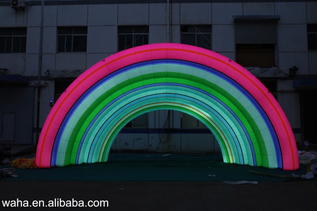 Customized Inflatable Rainbow Arch, Advertising Inflatable for Commercial Decoration & Photo Booth