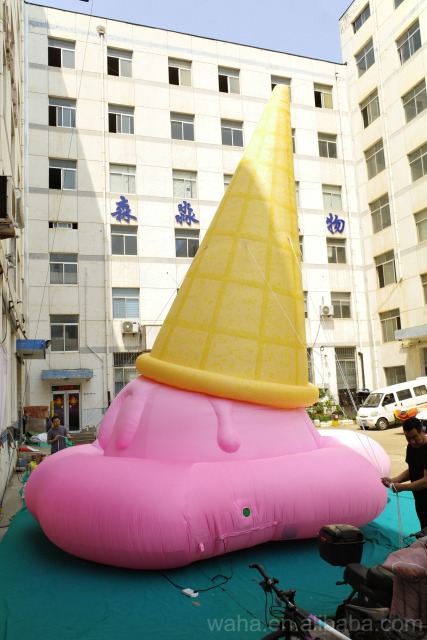 Premium Custom Food Mascot Inflatable, Long-Lasting Advertising Inflatable for Dessert Shop Branding & Promotion