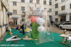 Customized Inflatable Tulip Display in Tote Bag, Advertising Inflatable for Commercial Decoration & Photo Booth