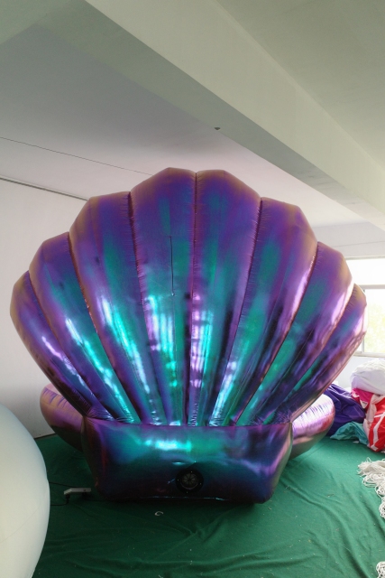 OEM Custom Inflatable Shell with Pearl, Commercial Grade Advertising Inflatable for Aquarium & Wedding Venue