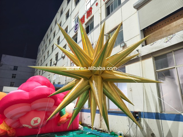 Premium Custom Metallic Star Themed Inflatable, Long-Lasting Advertising Inflatable for Mall & Festival Display