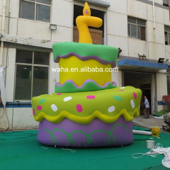 Customized Inflatable Birthday Cake Sculpture, Advertising Inflatable for Commercial Decoration & Photo Booth