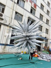 Metallic Gold Spiky Star Inflatable Prop, Promotional Advertising Blow up Inflatable for Festival & Party