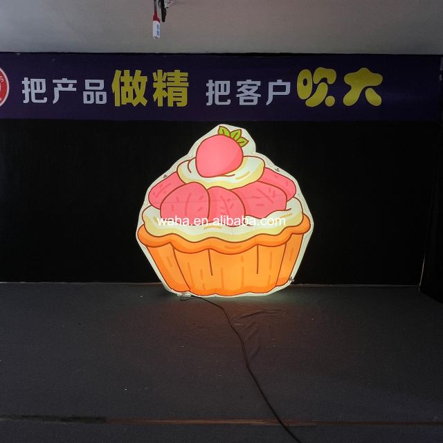 Cartoon Cupcake Inflatable Prop, Promotional Advertising Blow up Inflatable for Dessert Shop & Party
