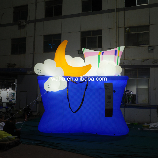 Custom Printed Giant Tote Bag Inflatable, Personalized Advertising Inflatable for Brand Promotion & Retail Activation