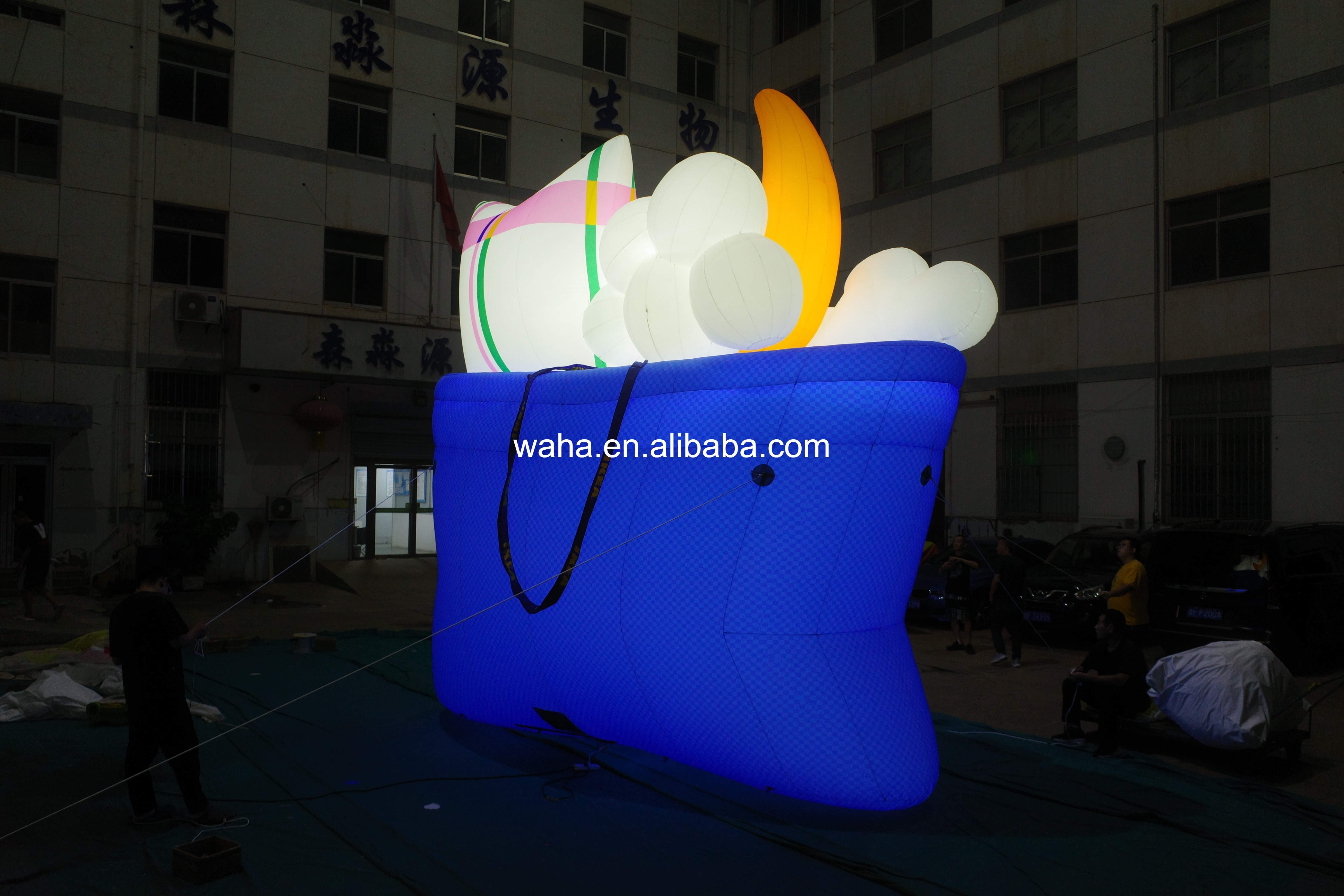 Custom Printed Giant Tote Bag Inflatable, Personalized Advertising Inflatable for Brand Promotion & Retail Activation