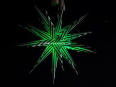 Professional Large LED Striped Star Sculpture, Premium Advertising Inflatable for Commercial Exhibition & Night Event