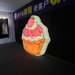 Cartoon Cupcake Inflatable Prop, Promotional Advertising Blow up Inflatable for Dessert Shop & Party