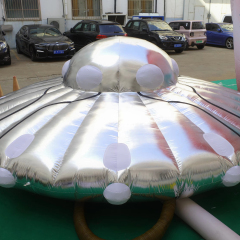 Professional Large LED Inflatable Spaceship Prop, Premium Advertising Inflatable for Commercial Exhibition & Sci-Fi Night Event