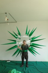 Customized Inflatable Spiky Sphere with Metallic Spikes, Advertising Inflatable for Ceiling Installation & Commercial Decoration