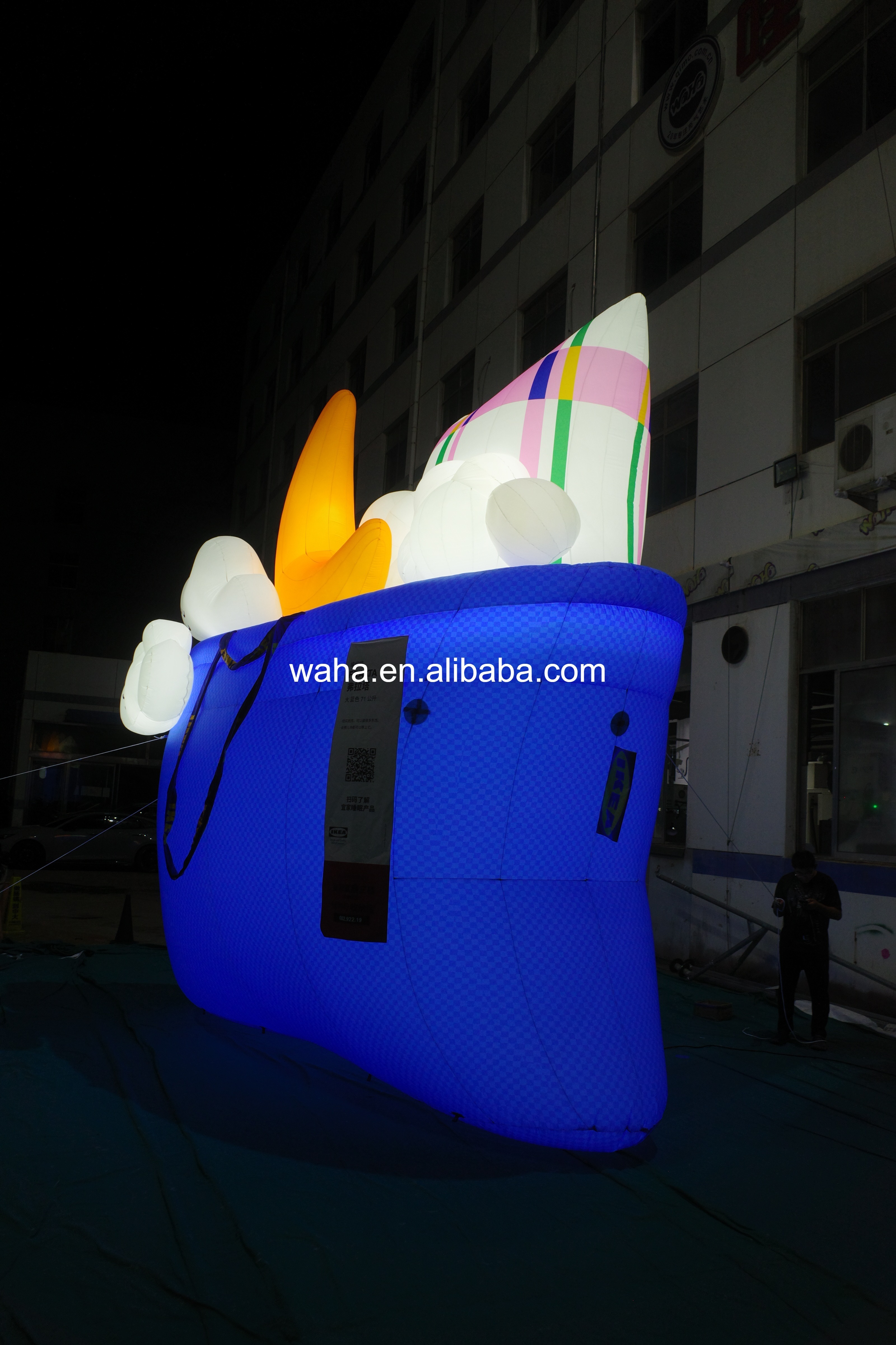 Custom Printed Giant Tote Bag Inflatable, Personalized Advertising Inflatable for Brand Promotion & Retail Activation
