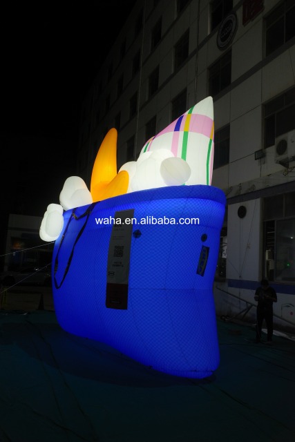 Custom Printed Giant Tote Bag Inflatable, Personalized Advertising Inflatable for Brand Promotion & Retail Activation