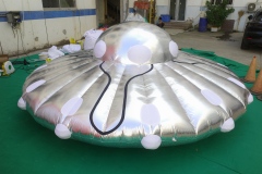 Professional Large LED Inflatable Spaceship Prop, Premium Advertising Inflatable for Commercial Exhibition & Sci-Fi Night Event