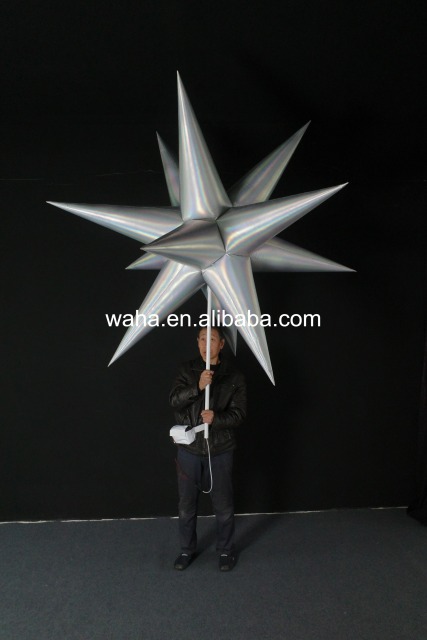 Premium Custom Metallic Star Themed Inflatable, Long-Lasting Advertising Inflatable for Mall & Festival Display