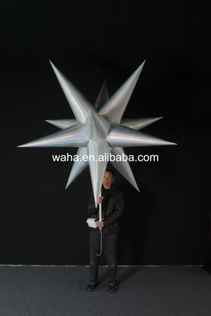 Premium Custom Metallic Star Themed Inflatable, Long-Lasting Advertising Inflatable for Mall & Festival Display