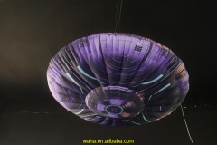 Custom Printed Cyberpunk UFO Inflatable, Personalized Advertising Inflatable for Sci-Fi Convention & Brand Promotion