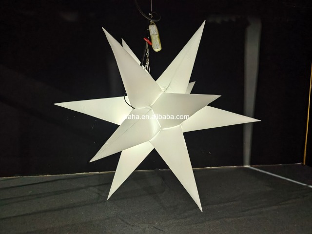Customized Inflatable LED Striped Star Sculpture, Advertising Inflatable for Ceiling Installation & Commercial Decoration