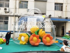 Customized Inflatable Transparent Flower Bag, Advertising Inflatable for Commercial Decoration & Photo Booth