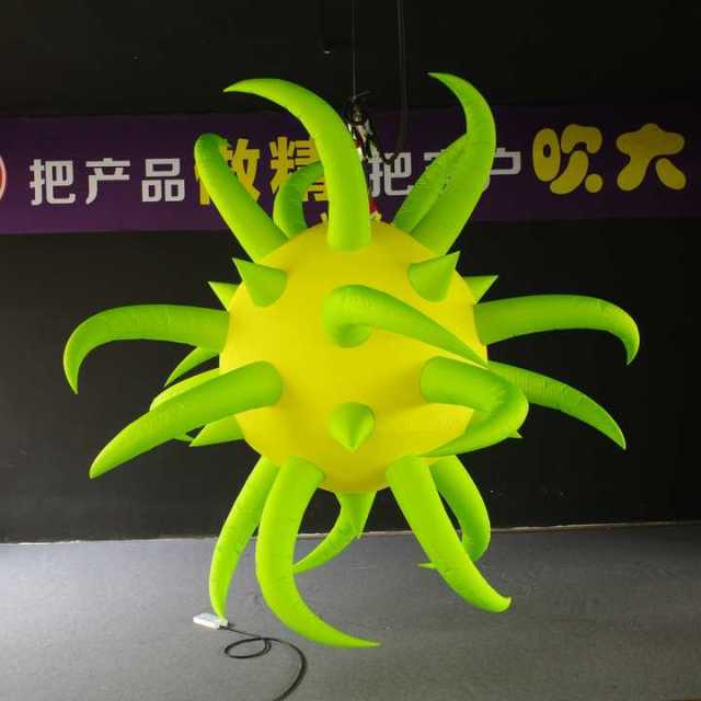 Customized Inflatable Spiky Sphere, Advertising Inflatable for Commercial Decoration & Ceiling Installation