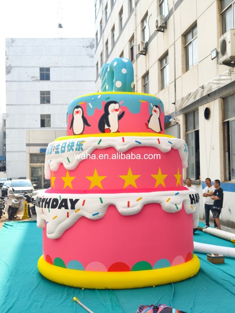 Customized Inflatable Pastel Cake Sculpture, Advertising Inflatable for Commercial Decoration & Photo Booth