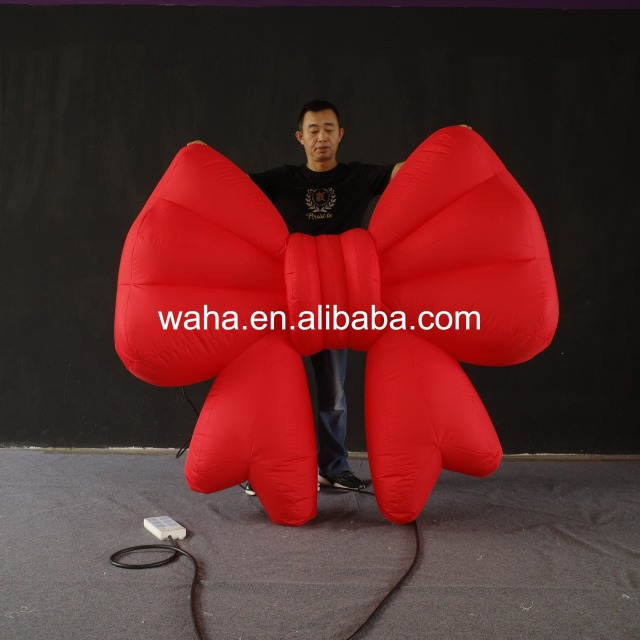 Premium Custom LED Bow Themed Inflatable, Long-Lasting Advertising Inflatable for Night Market & Mall Display