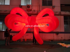 Professional Large LED Bow Sculpture, Premium Advertising Inflatable for Commercial Exhibition & Holiday Promotion