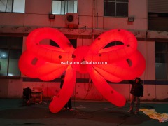 Professional Large LED Bow Sculpture, Premium Advertising Inflatable for Commercial Exhibition & Holiday Promotion