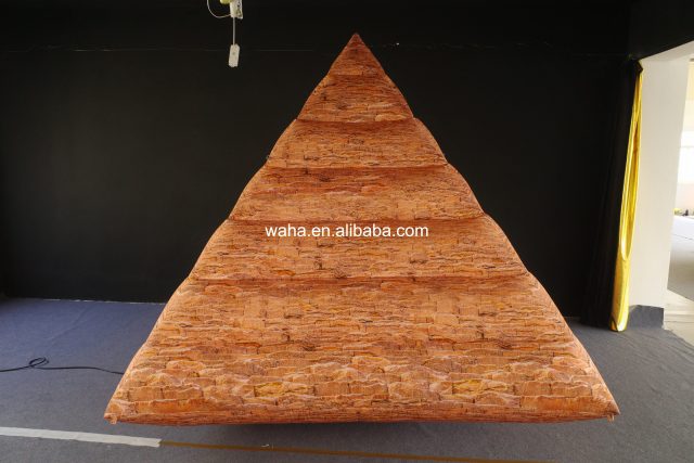 Custom Printed Ancient Pyramid Inflatable, Personalized Advertising Inflatable for Theme Park & Exhibition Display