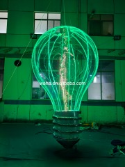 Custom Printed Transparent Light Bulb Inflatable, Personalized Advertising Inflatable for Mall & Technology Event