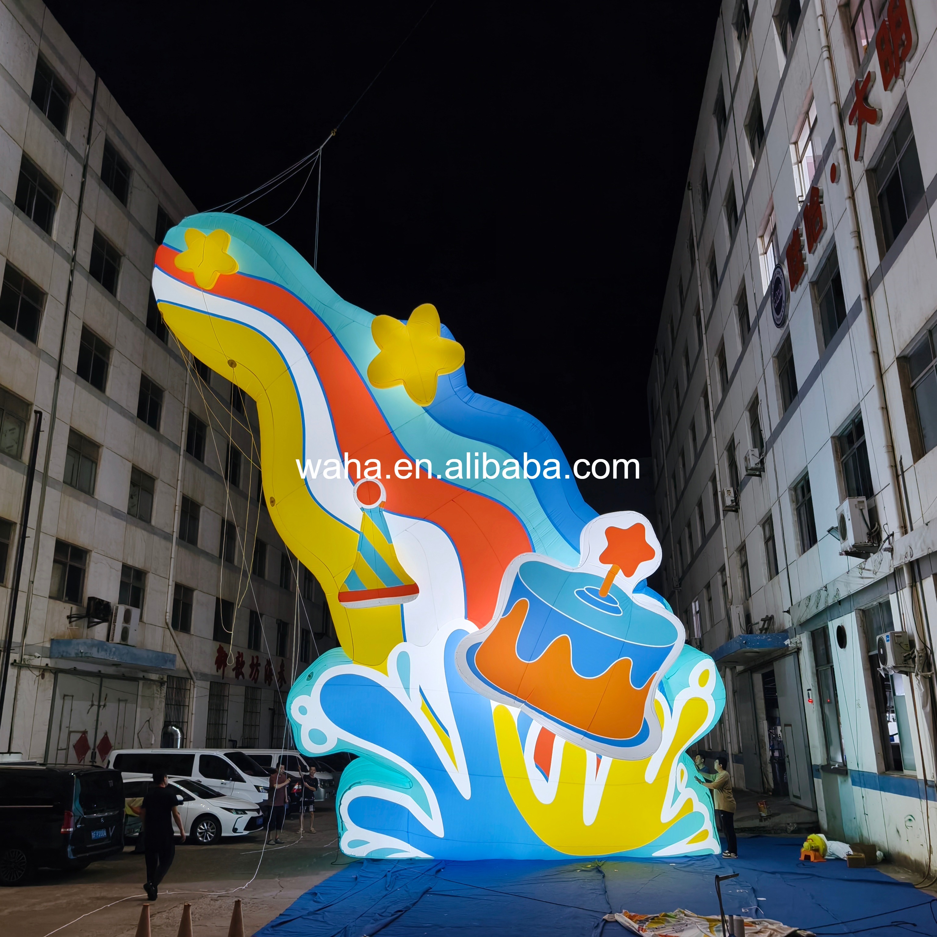 Custom Printed Colorful Abstract Inflatable, Personalized Advertising Inflatable for Mall & Art Exhibition
