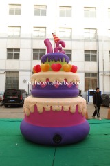 Custom Printed Colorful Cake Inflatable, Personalized Advertising Inflatable for Mall & Birthday Celebration