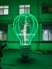 Custom Printed Transparent Light Bulb Inflatable, Personalized Advertising Inflatable for Mall & Technology Event
