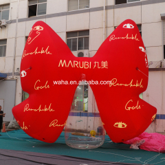 Custom Printed Polka Dot Bow Inflatable, Personalized Advertising Inflatable for Valentine's & Retail Campaign