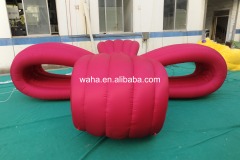Professional Large LED Bow Sculpture, Premium Advertising Inflatable for Commercial Exhibition & Holiday Promotion