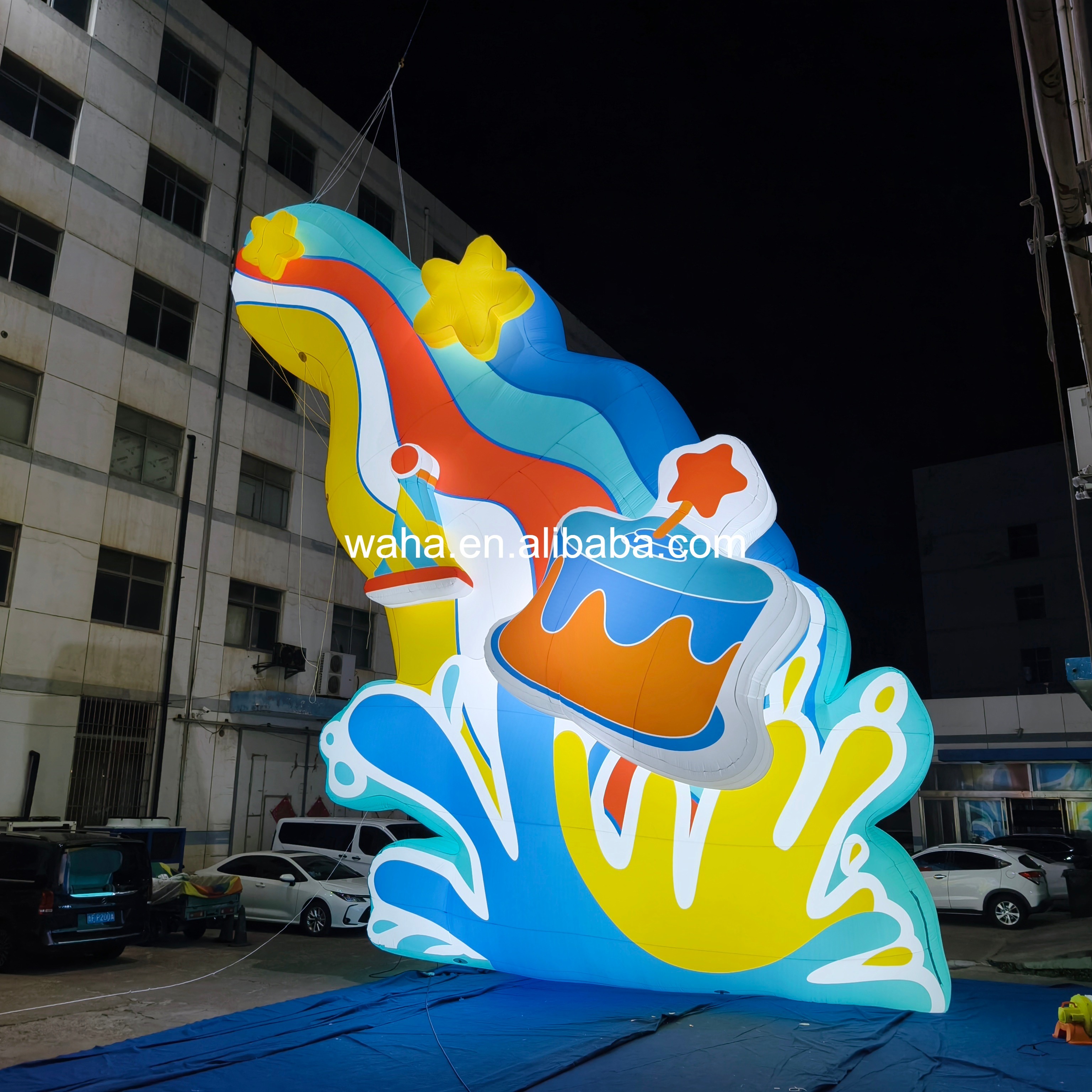 Custom Printed Colorful Abstract Inflatable, Personalized Advertising Inflatable for Mall & Art Exhibition