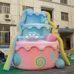 Customized Inflatable Pastel Cake Sculpture, Advertising Inflatable for Commercial Decoration & Photo Booth