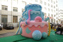 Customized Inflatable Pastel Cake Sculpture, Advertising Inflatable for Commercial Decoration & Photo Booth