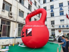 Giant Custom Printed Kettlebell Inflatable for Fitness & Mall Promotion, Durable Advertising Inflatable