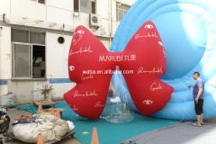 Custom Printed Polka Dot Bow Inflatable, Personalized Advertising Inflatable for Valentine's & Retail Campaign