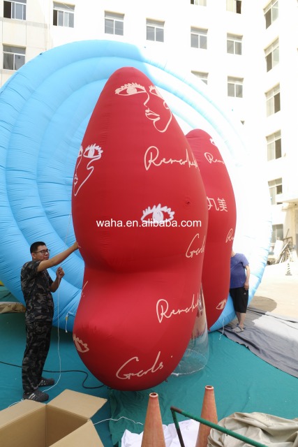 Custom Printed Polka Dot Bow Inflatable, Personalized Advertising Inflatable for Valentine's & Retail Campaign