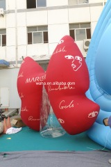 Custom Printed Polka Dot Bow Inflatable, Personalized Advertising Inflatable for Valentine's & Retail Campaign