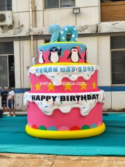Customized Inflatable Pastel Cake Sculpture, Advertising Inflatable for Commercial Decoration & Photo Booth